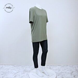 Beyond Yoga Soft Crew Neck Short Sleeve T-Shirt Green Women L